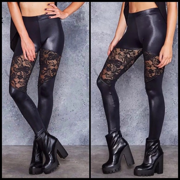 ariesmoon89 Pants - Floral Lace Leggings